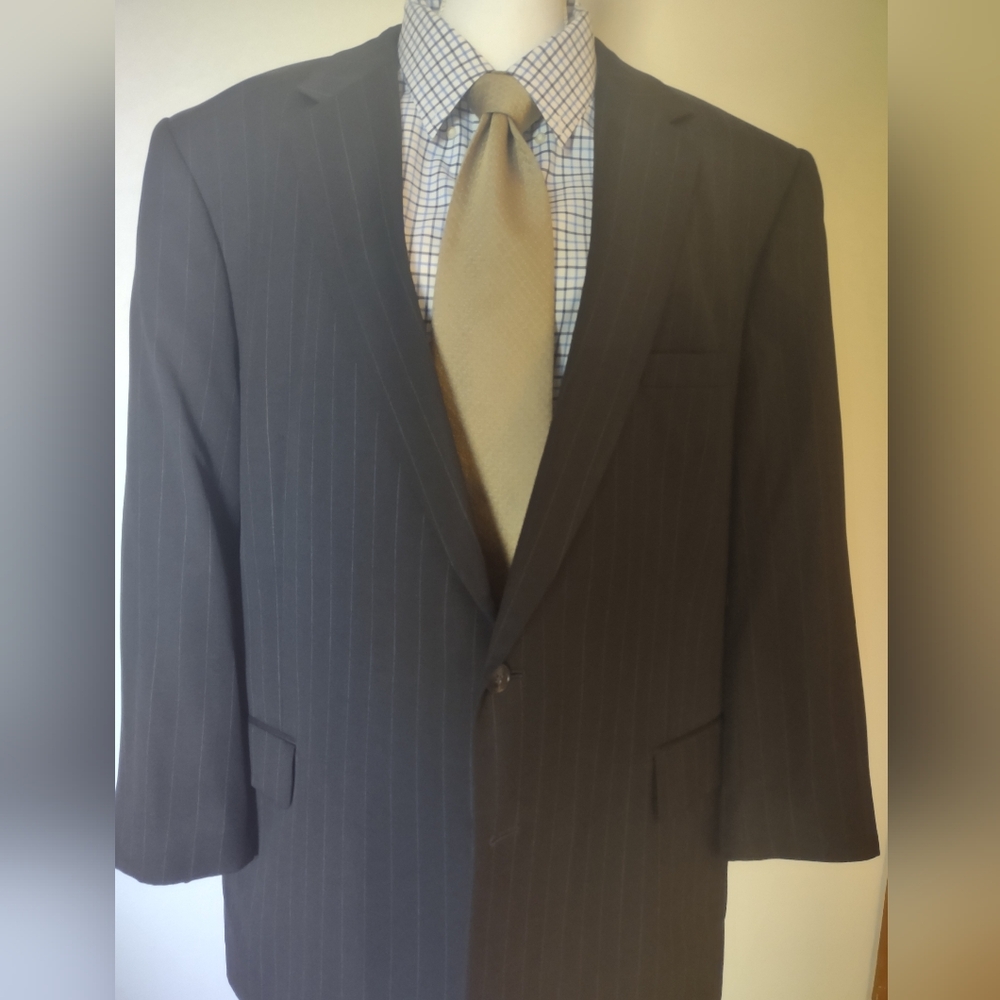 52R Navy Pinstripe Jos. A. Bank Suit